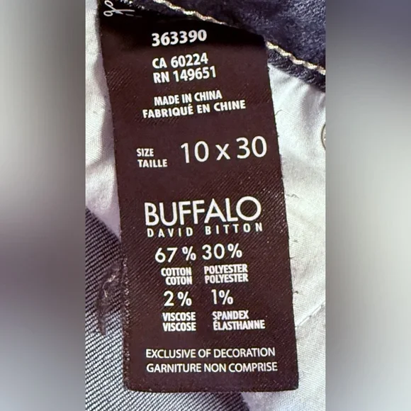 Buffalo David Bitton Misha Mid Rise Jeans Tag 10/30 Women's Measures 31x27.5 - Picture 4 of 15